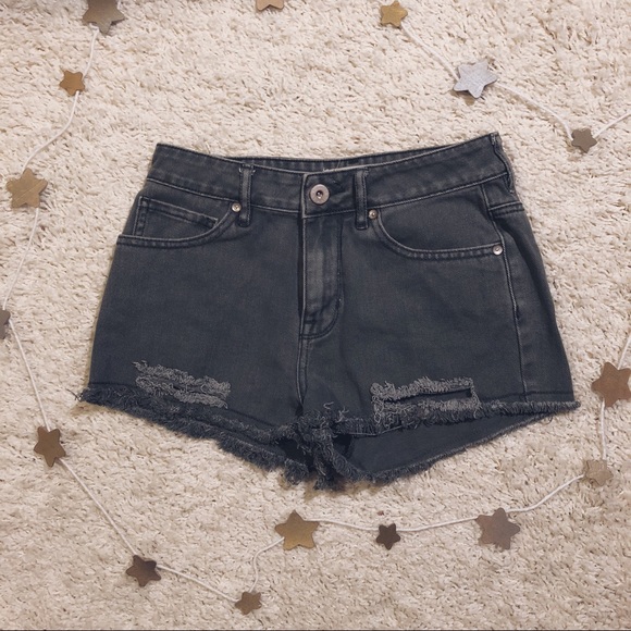 PacSun Pants - olive green high rise shorts